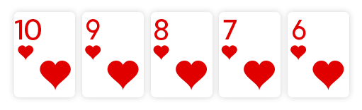 Straight Flush Hand in Poker