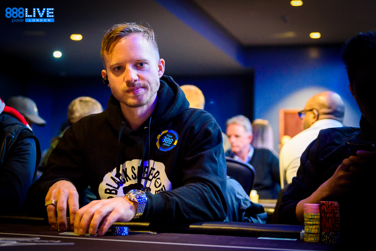 (WSOP) Main Event Champion, Martin Jacobson with a not-to-shabby 60K chip stack