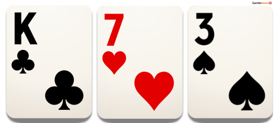 Board Texture K73 rainbow – BTN c-bets 76.5% of the time.