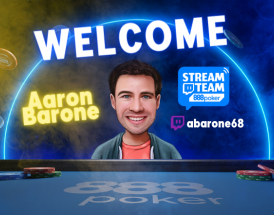 Pro Player Aaron “abarone68” Barone Joins 888poker StreamTeam!