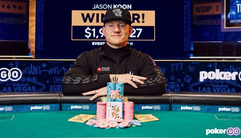 Main Image courtesy of PokerGO.com: WSOP 2025 Event #32 Winner - Jason Koon