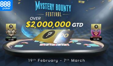 888poker Hosts Unprecedented Mystery Bounty Festival with All Bounty Events!